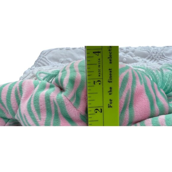 TY Baby Pillow Pals Zulu The Zebra Plush STUFFED Toy Green & Pink Stripes - Picture 10 of 11